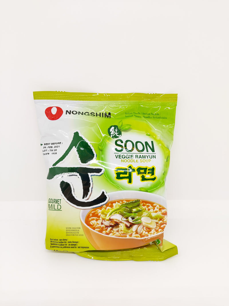 纯蔬菜拉面 袋装 • Nongshim Soon Veggie Ramyun